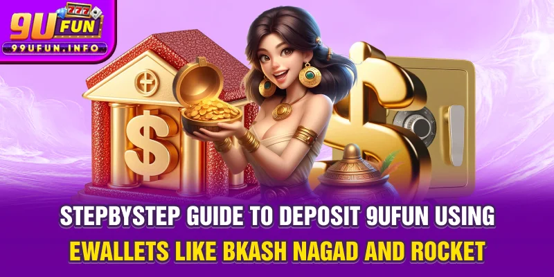 Step-by-step guide to deposit 9UFUN using e-wallets like Bkash, Nagad, and Rocket.