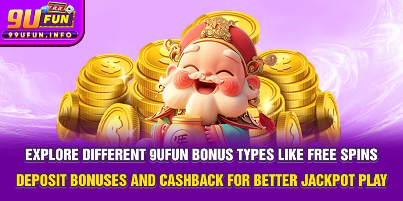 Explore different 9UFUN bonus types like free spins, deposit bonuses, and cashback for better jackpot play